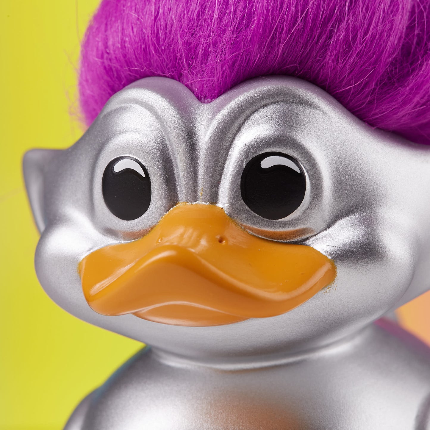 Official Trolls Silver Troll (Silver with Purple Hair) TUBBZ Cosplaying Duck Collectible