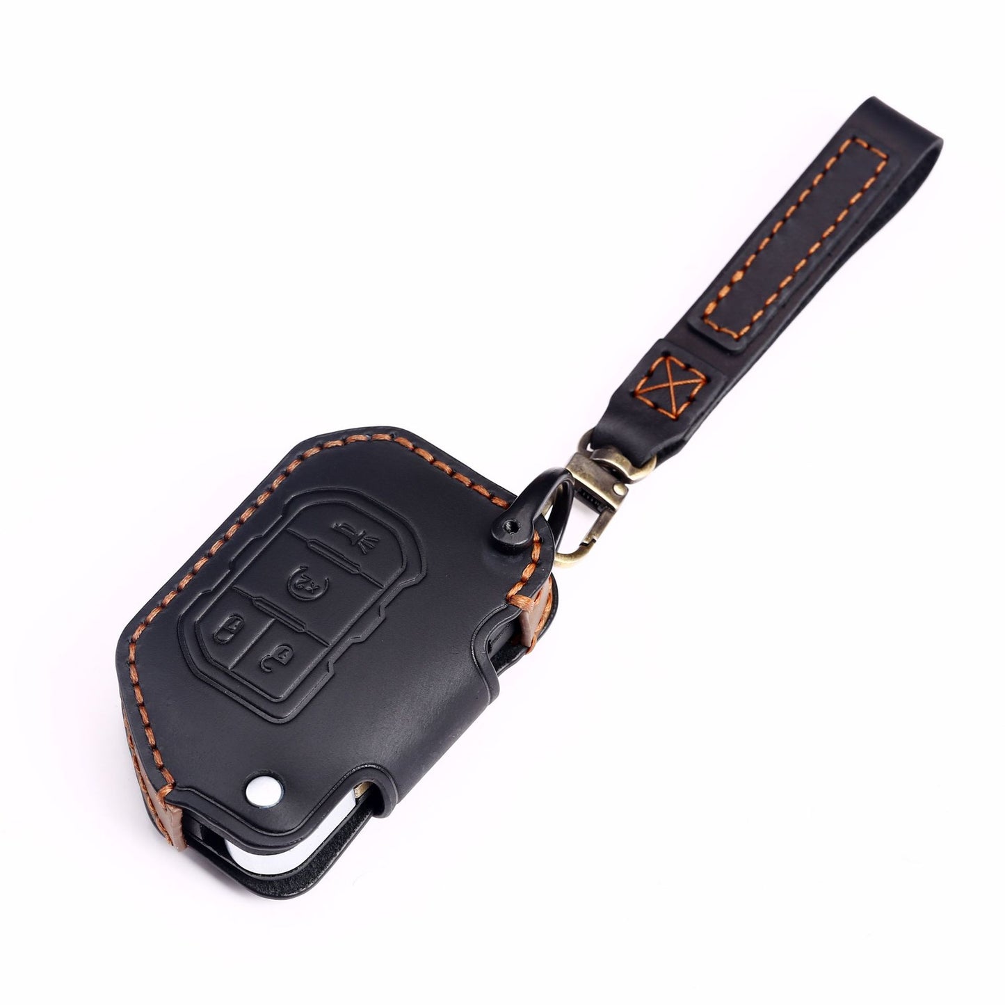 Jeep Wrangler JL or Gladiator Leather Key Protector - Jeep Jeep Accessories