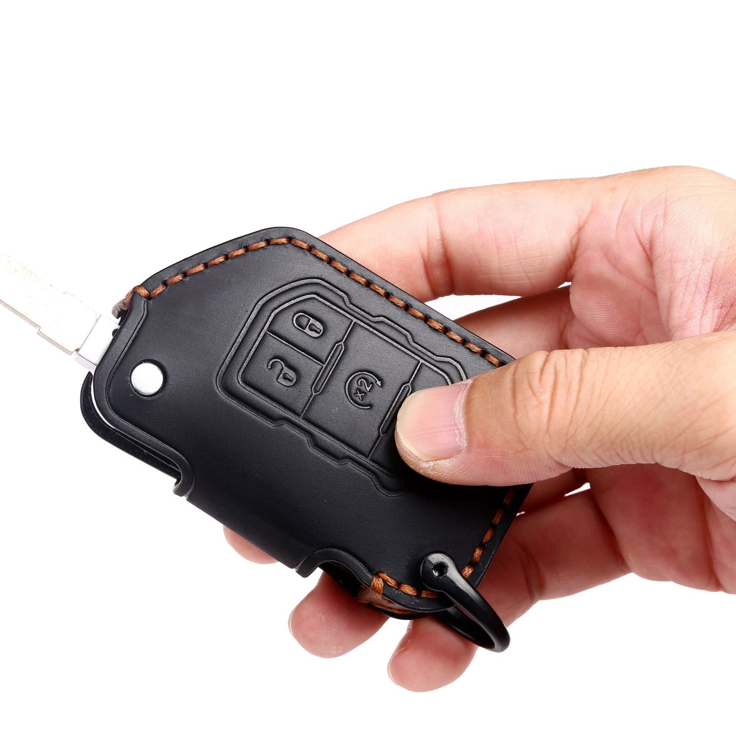 Jeep Wrangler JL or Gladiator Leather Key Protector - Jeep Jeep Accessories