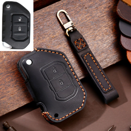 Leather Key Protector for Jeep Wrangler JL or Gladiator