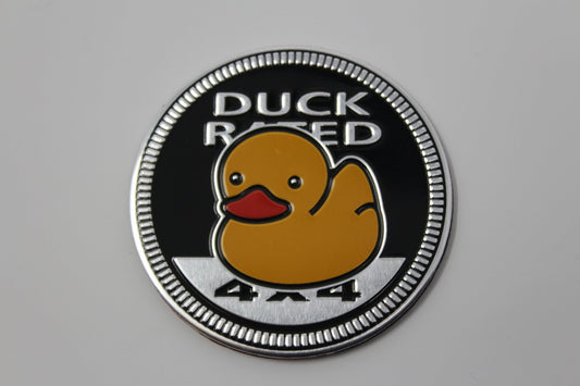 Duck Rated Jeep 4x4 3D Aluminum Badge - Jeep Vehicle Decor Accessory Sets