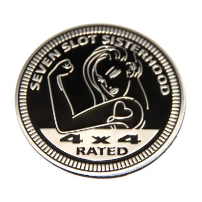Seven Slot Sisterhood Jeep 4x4 3D Aluminum Badge - Jeep Vehicle Decor Accessory Sets