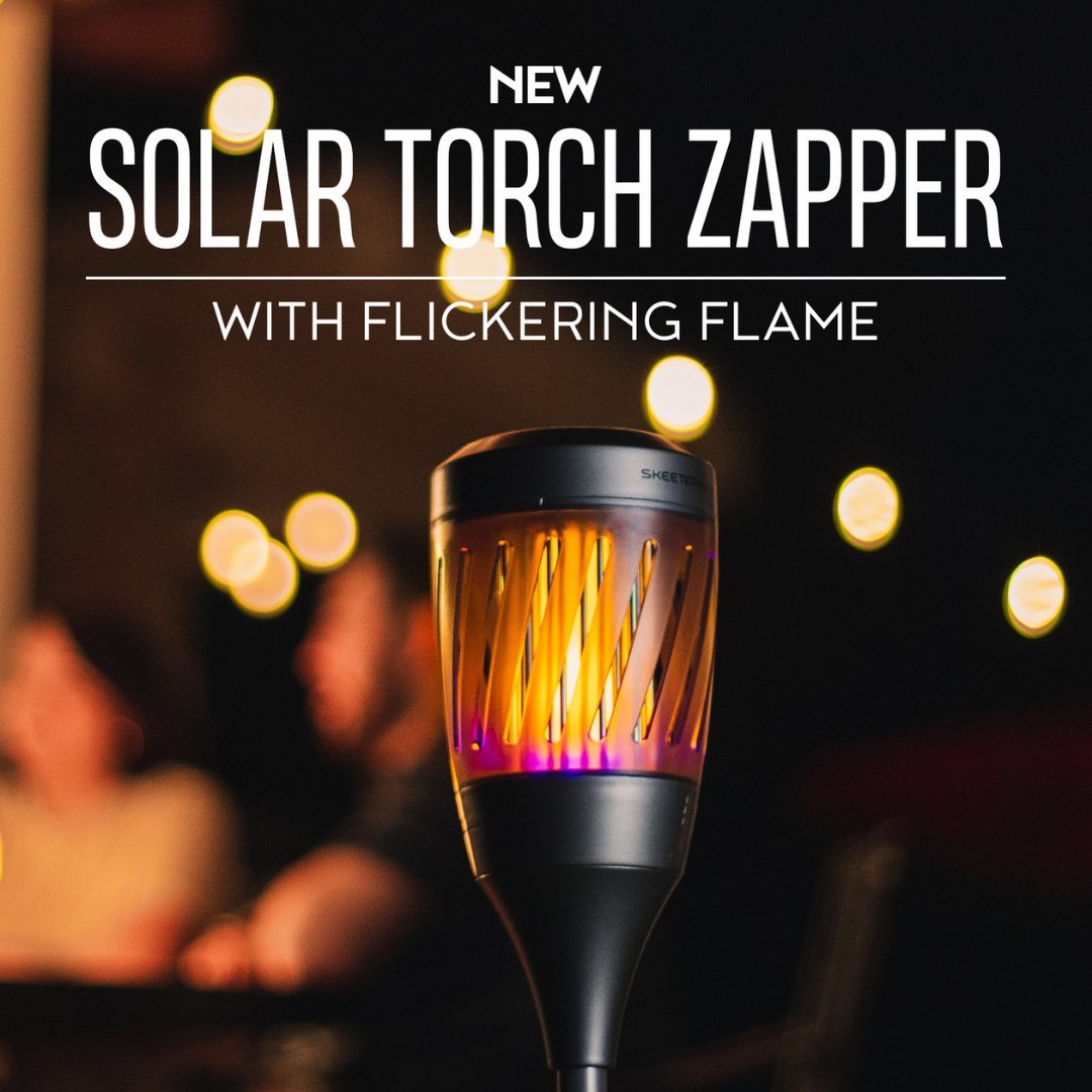 Skeeter Hawk Solar Torch Zapper - Nebo Tiki Torches & Oil Lamps