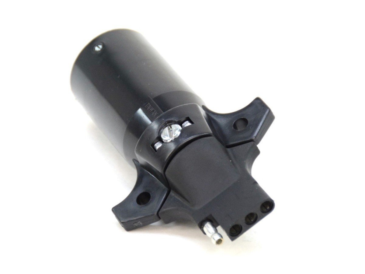 Trailer Tow Wiring Adapter - 7-Way Round to 4-Way Flat Converter - Jeep Vehicle Parts