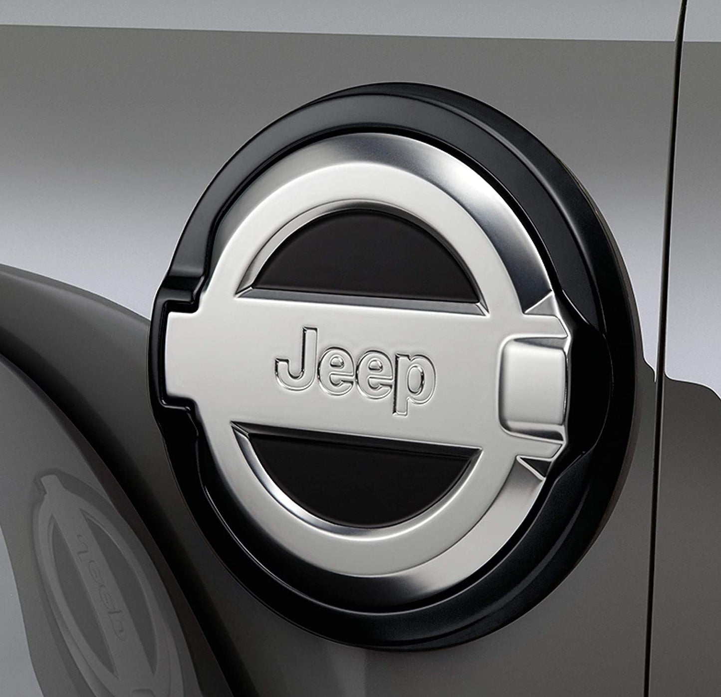 82215122 Jeep Fuel Filler Door - Satin Chrome - Jeep Vehicle Parts