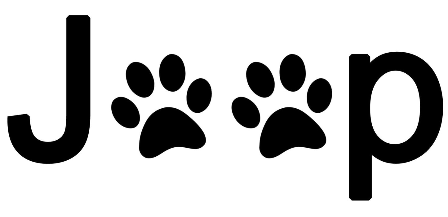 Jeep Paw Print Decal - Jeep Vinyl Decal