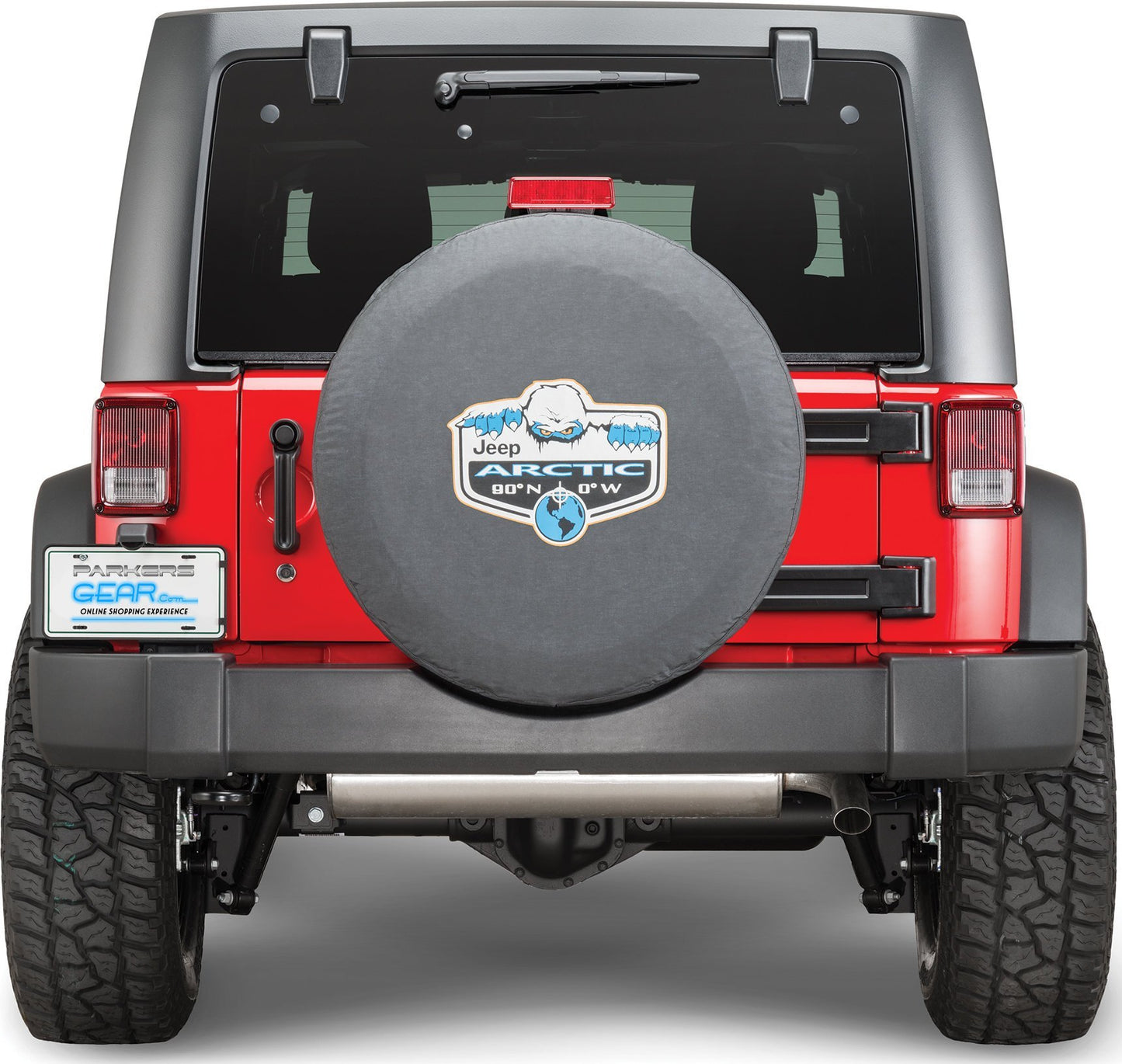 Jeep Spare Tire Cover - Arctic Logo on Black Denim - Jeep
