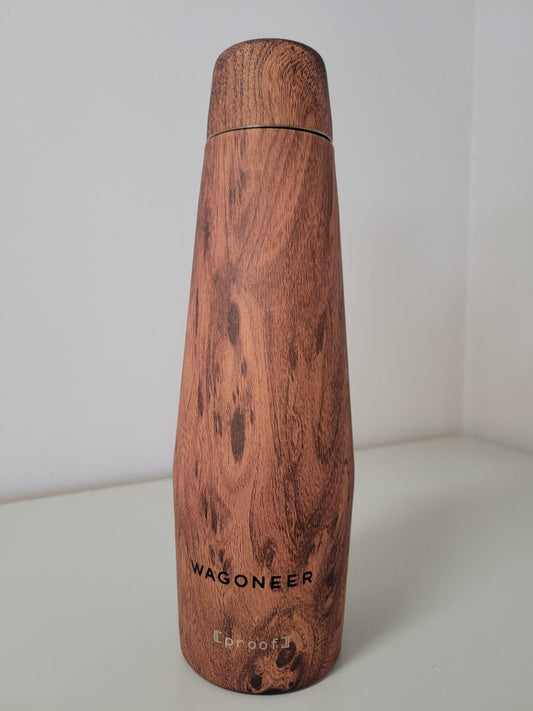 Jeep Wagoneer Vacuum Bottle - Wood Grain - Jeep Water Bottle