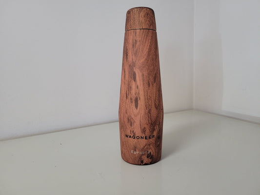 Jeep Wagoneer Vacuum Bottle - Wood Grain - Jeep Water Bottle