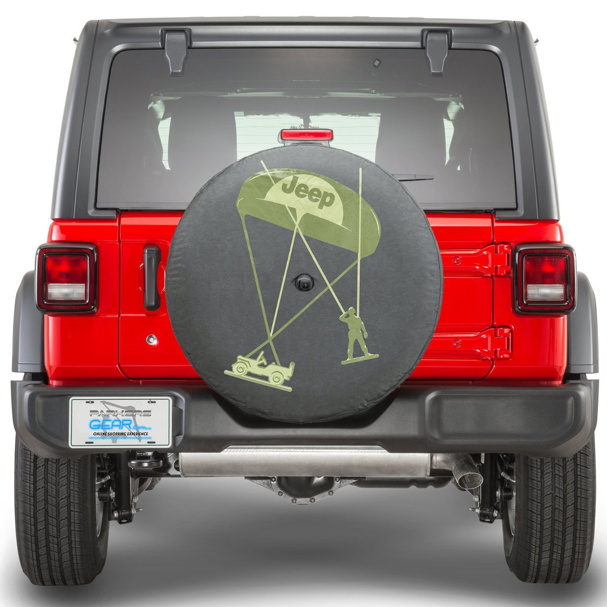 Mopar 82215432 Willy's Army Men Spare Tire Cover for Jeep Wrangler JL - Jeep Tire Cover