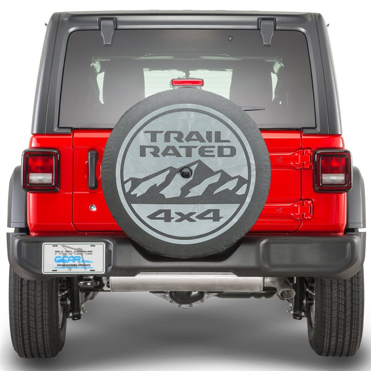 Mopar 82215438 Trail Rated 4x4 Spare Tire Cover for Jeep Wrangler JL - Jeep Tire Cover