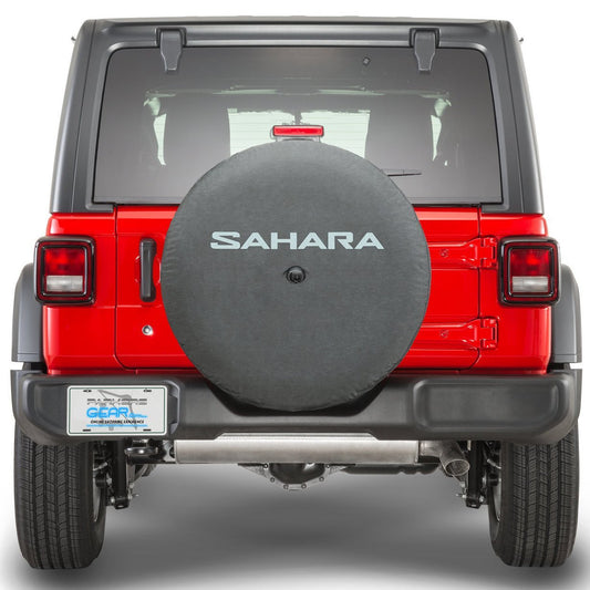 Mopar 82215447 Sahara Logo Spare Tire Cover for Jeep Wrangler JL - Jeep Tire Cover