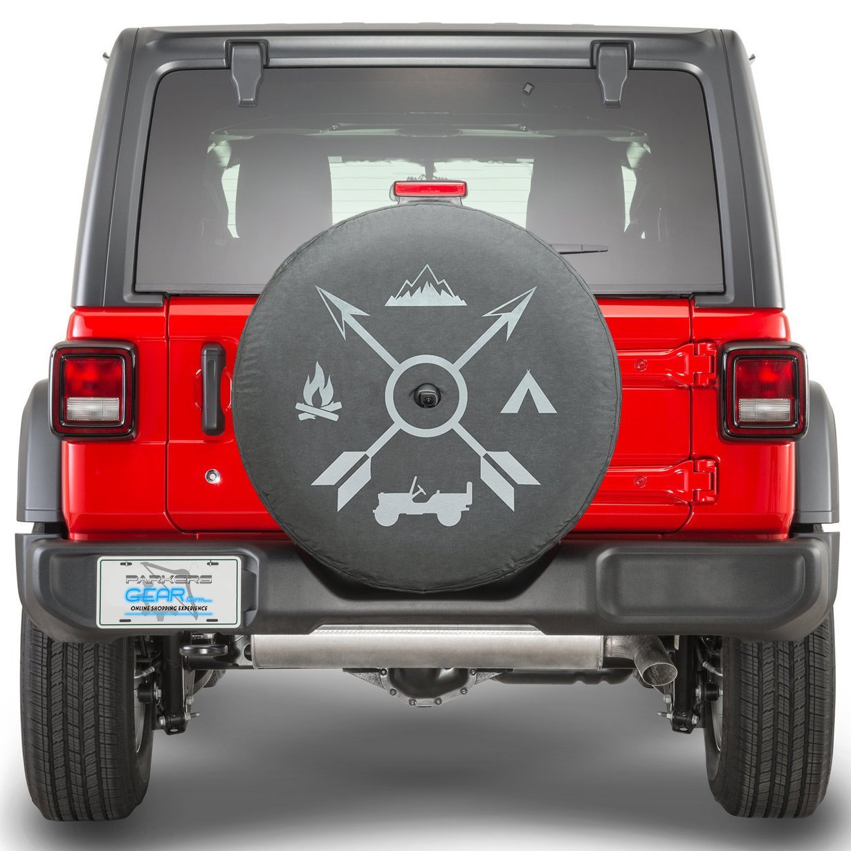 Mopr 82215440 Camping Logo Spare Tire Cover for Jeep Wrangler JL - Jeep Tire Cover