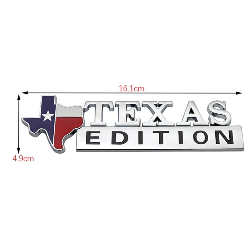 Texas Edition Car Emblem - ParkersGear.com Car Accessories